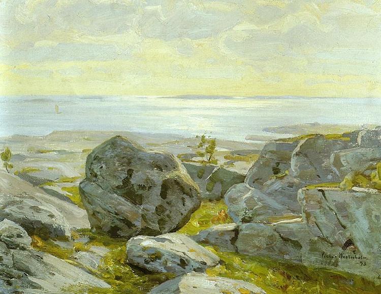 Victor Westerholm Coast view from Alandia oil painting image